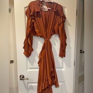 Cutout Ruffle Boohoo Dress